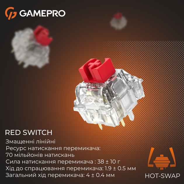 Клавиатура проводная GamePro Genesis Silverlight MK116 USB Grey - изображение 9
