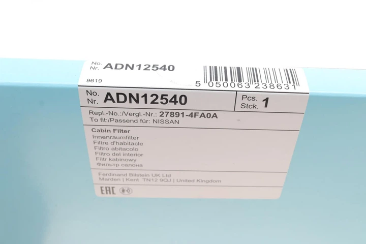 Фільтр салону Nissan E-NV200 14- ADN12540 - Фото 2 Фільтр салону Nissan E-NV200 14- ADN12540 - изображение 2