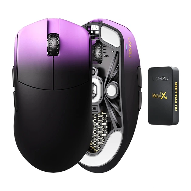 Миша бездротова Lamzu Maya X 8K Purple Shadow – фото, отзывы