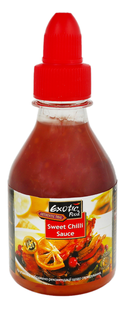Соус Exotic Food Sweet Chili Sauce солодкий чилі 200 мл - Фото 1 Соус Exotic Food Sweet Chili Sauce солодкий чилі 200 мл - зображення 1