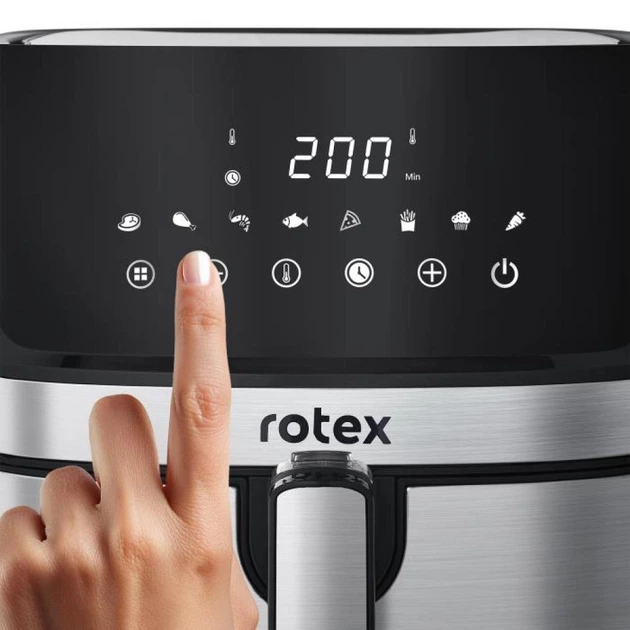 Мультипечь Rotex MultiFry ROM-680-XL 1700 Вт серебристая 5091916 - изображение 8