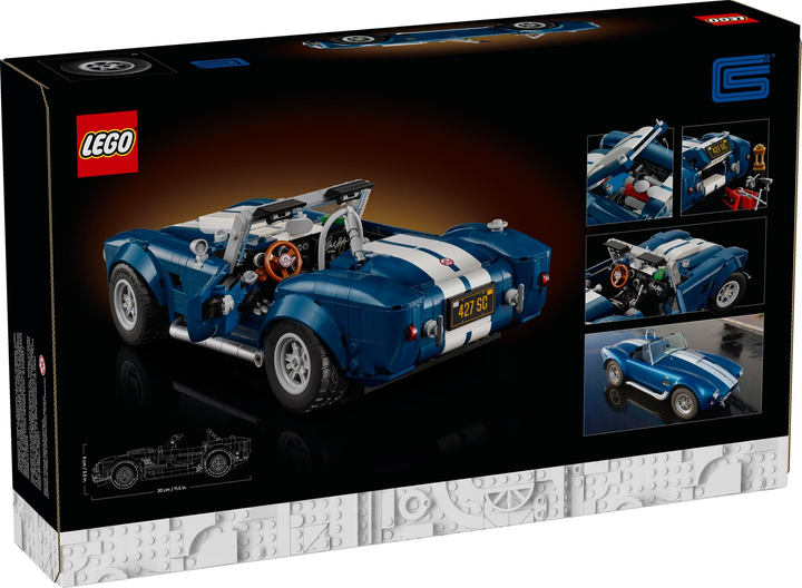 Конструктор LEGO Icons Shelby Cobra 427 S/C 1241 елемент (10357) - зображення 10