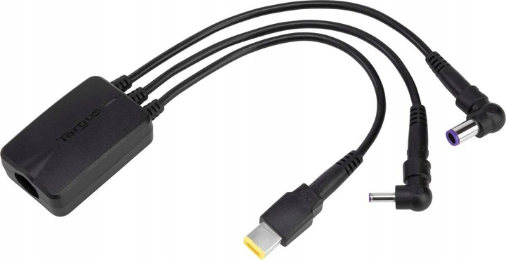 Адаптер живлення для ноутбука Targus ACC1009EUX IEC-C8 - DC F/M 0.12 м Black (ACC1009EUX) - зображення 1