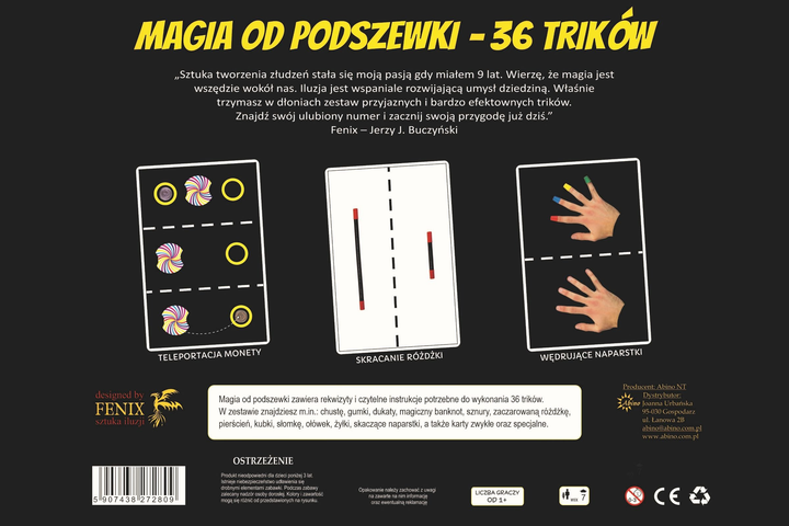 Karty do gry Abino Magia od podszewki 36 trikow (5907438272809) - obraz 3