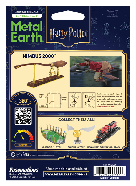 Металевий 3D конструктор "Чарівна мітла Nimbus 2000 Harry Potter" - Фото 8 Металевий 3D конструктор "Чарівна мітла Nimbus 2000 Harry Potter" - зображення 8