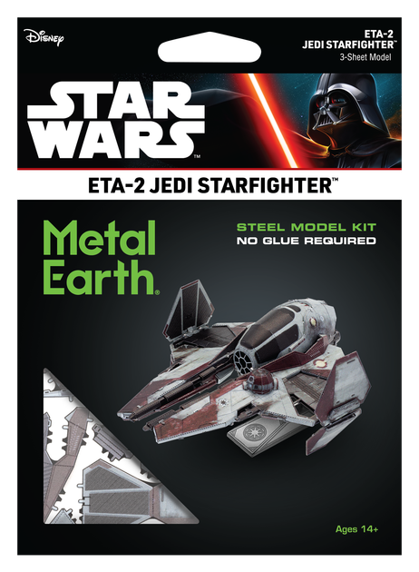 Металевий 3D конструктор "Star Wars ETA-2 Jedi Starfighter" - зображення 7