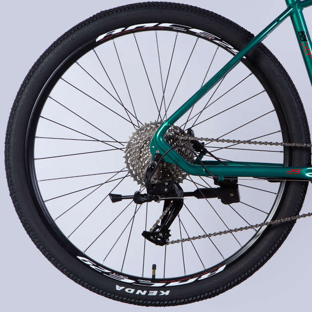 Велосипед AL 29" Formula ZEPHYR 1.0 HDD рама-19" темно-серебристый с зеленым 2025 - изображение 2