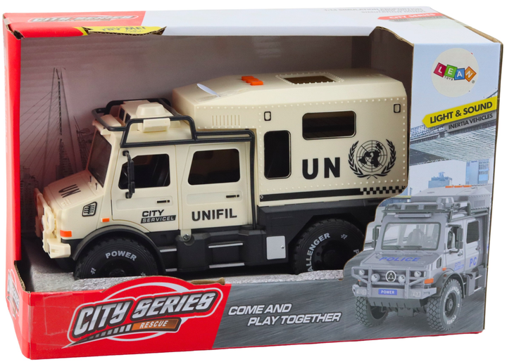 Позашляховик Lean Toys Міська Служба з відкривними дверцятами та звуковими і світловими ефектами (16939) (5905884455326) - зображення 1