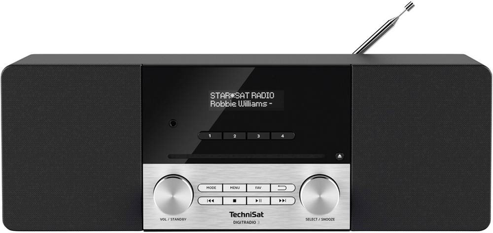 Odbiornik radiowy TechniSat Digitradio 3 DAB+ Black-Silver (0000/3913) - obraz 1