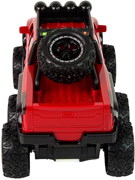 Autko terenowe Lean Toys z napędem frykcyjnym i dużymi kołami 1:16 Czerwone (15392) (5905515357692) - obraz 5