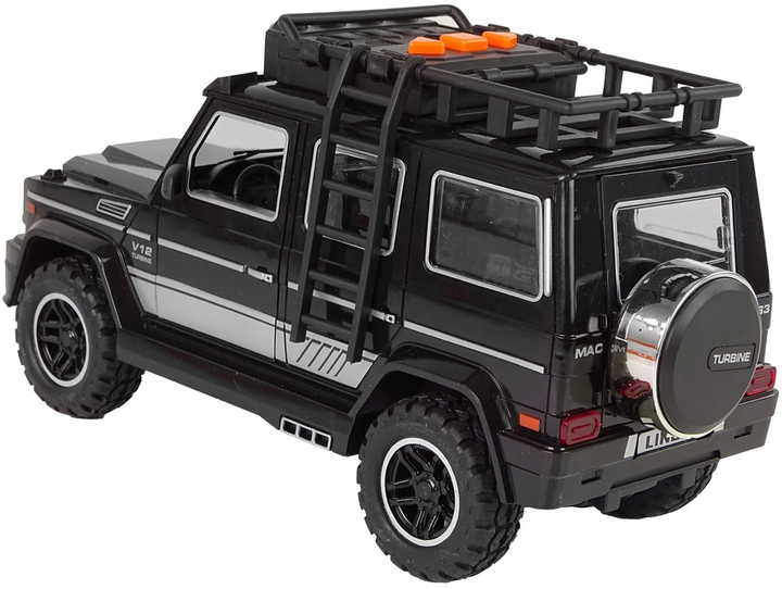 Auto terenowe Lean Toys z napędem frykcyjnym i dźwiękiem Czarne (15496) (5905515358743) - obraz 4