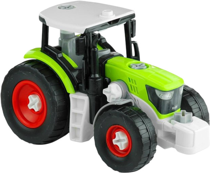 Трактор Lean Toys з причепом та деревиною 43 см Зелений (3554) (5902808156543) - зображення 4