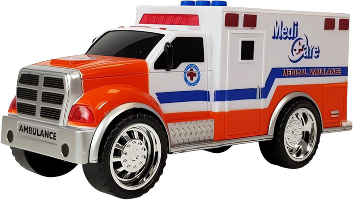 Zestaw samochodzików służb specjalnych Lean Toys wóz strażacki, samochód policyjny, karetka pogotowia (4459) (5905323219250) - obraz 3