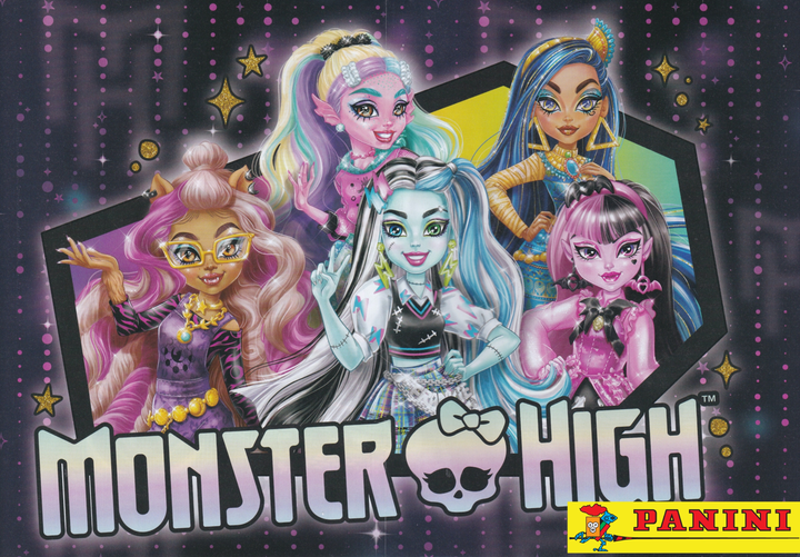 Zestaw kart kolekcjonerskich Panini Monster High - Display of 50 Packs Stickers 105905 (8051708007848) - obraz 10