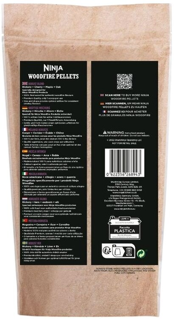 Pellet do grillowania Ninja Woodfire Pellets Robust Blend 900 g (622356268943) - obraz 2
