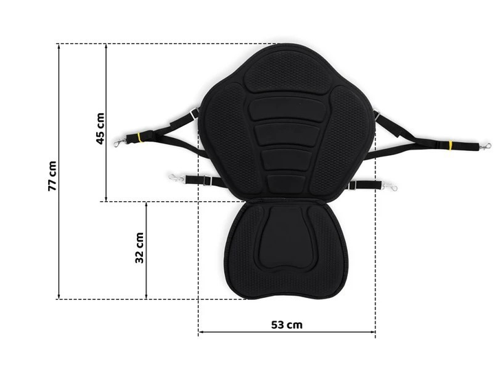 Сидіння для дошки SUP Neo Sport 171100 Чорне (5903890621209) - зображення 8
