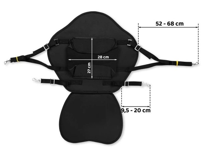 Сидіння для дошки SUP Neo Sport 171100 Чорне (5903890621209) - зображення 9