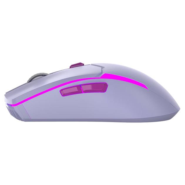 Беспроводная игровая мышь Fantech WGC2 Venom II Vibe, RGB, 800-4000DPI, 2.4GHz, 300mAh, 720h, Фиолетовый - изображение 3