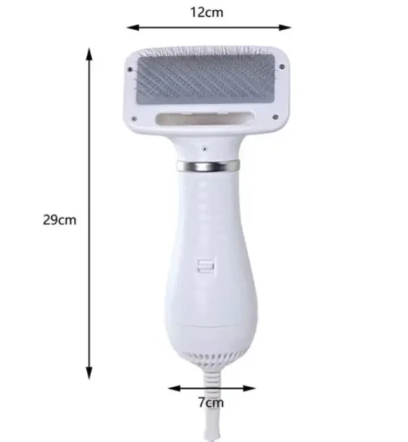 Фен гребінець для тварин Pet Grooming Dryer щітка для вичісування вовни з функцією сушіння - зображення 9