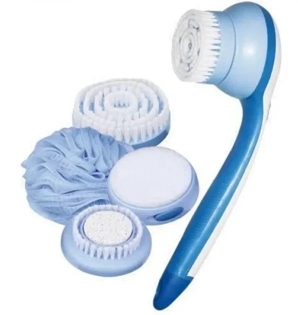 Массажная щетка для тела Spin Spa Brush WN 01 Электрическая щетка для ухода за телом с насадками - изображение 5