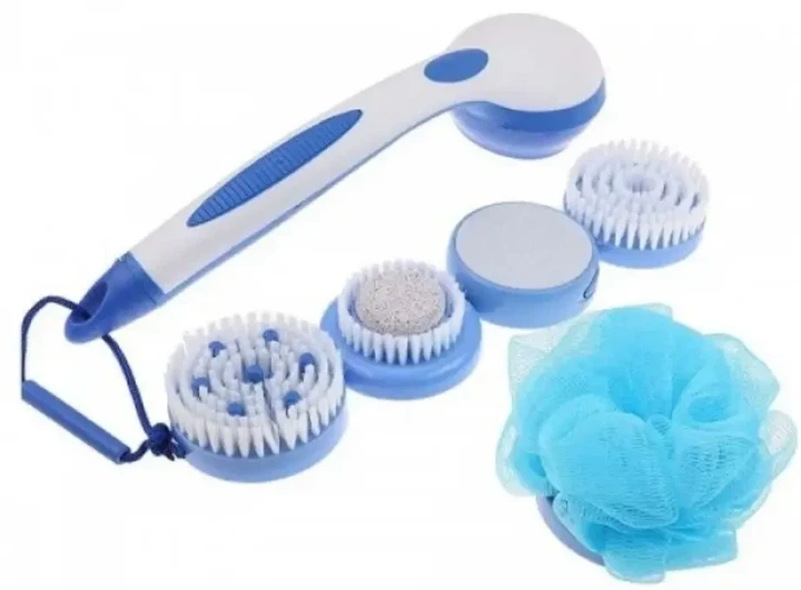 Массажная щетка для тела Spin Spa Brush WN 01 Электрическая щетка для ухода за телом с насадками - изображение 6