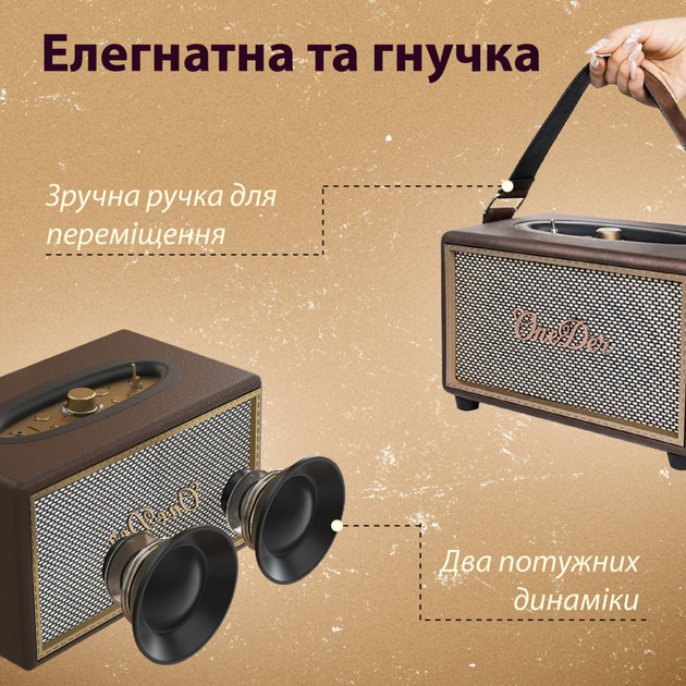 Міні стовпчик для телефону бездротова акустика портативна стовпчик з fm радіо 4734282 - зображення 4