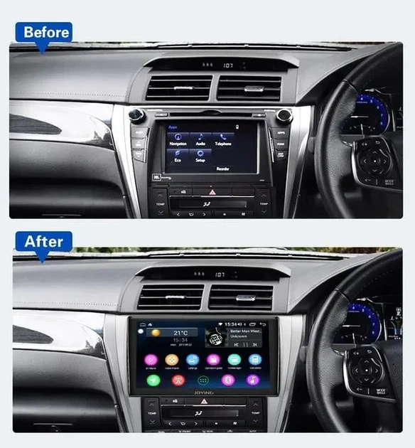 Штатна автомагнітола з навігацією Gps для автомобілів Toyota Camry V55 2015 2017 10 дюймів Android 10.1 - зображення 2