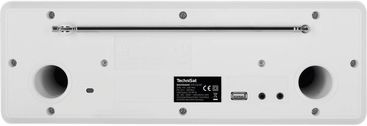 Радіоприймач TechniSat Digitradio 370 CD BT DAB+ White (0001/3948) - зображення 4