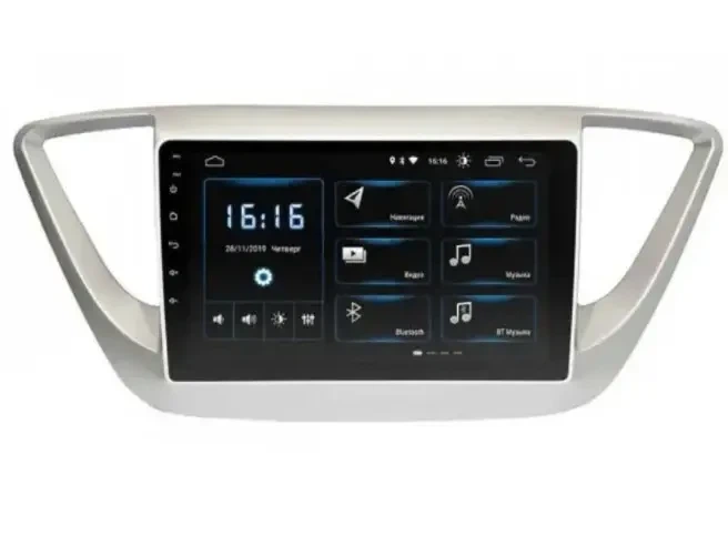 Штатна автомагнітола з навігацією Gps для автомобілів Hyundai Accent 2017 9 дюймів Android 10.1 4 ГБ 32 ГБ - зображення 3