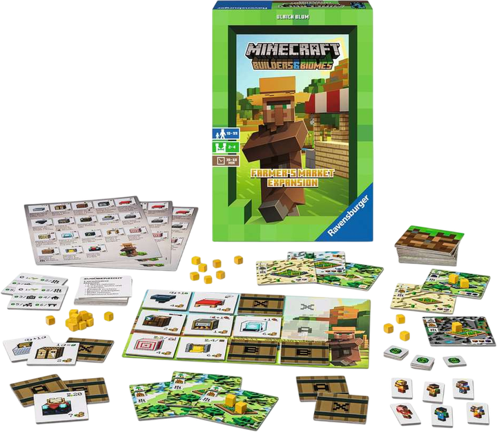Настільна гра Ravensburger Minecraft Builder and Biomes Farmers Market Expansion (4005556269914) - зображення 2