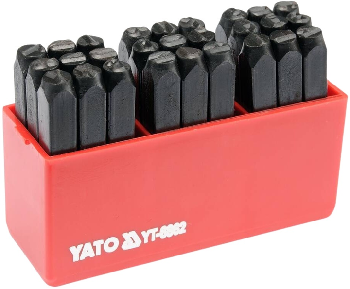 Literowniki YATO Litery łacińskie 8 mm 27 szt (YT-6863) - obraz 1