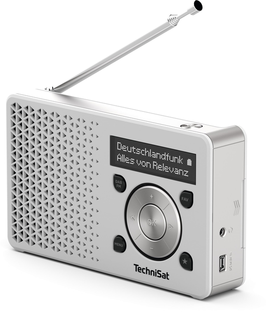 Odbiornik radiowy TechniSat Digitradio 1 DAB+ White-Silver (0001/4997) - obraz 3
