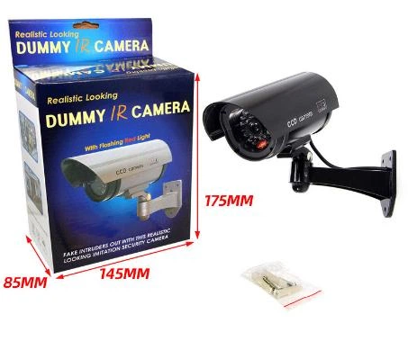 Муляж зовнішньої відеокамери Фейк з червоним LED Night Cam камера відеоспостереження (обманка) підроблений макет Чорний - Фото 3 Муляж зовнішньої відеокамери Фейк з червоним LED Night Cam камера відеоспостереження (обманка) підроблений макет Чорний - зображення 3