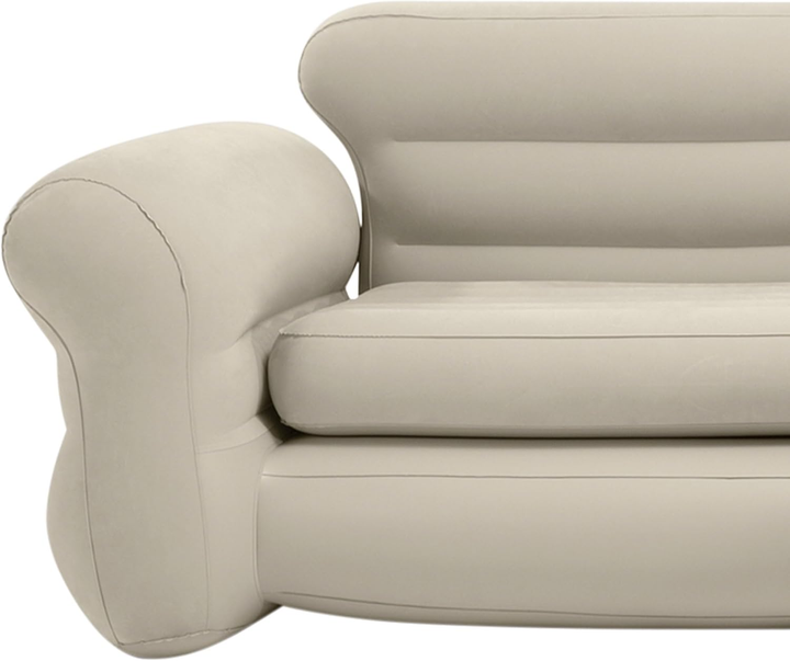 Надувний кутовий диван Intex 257 x 203 x 76 см 68575 Бежевий (6941057402772) - зображення 3
