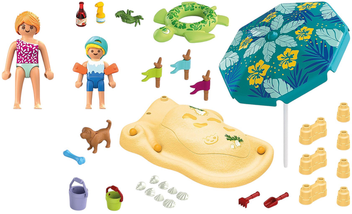 Ігровий набір Playmobil Сім'я на пляжі (71906) (4008789719065) - зображення 3