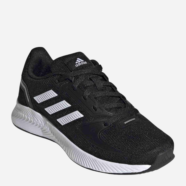 Buty sportowe chłopięce adidas Runfalcon 2.0 K FY9495 36.5 (4UK) Czarne z białym - obraz 2