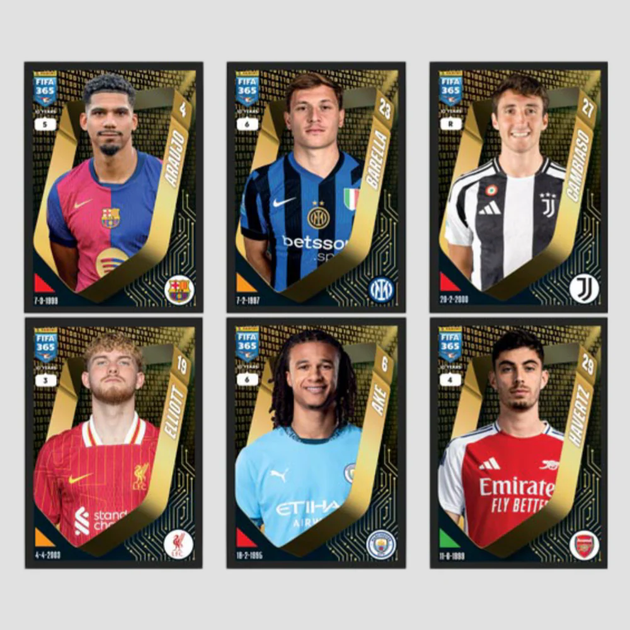 Набір колекційних карток Panini Fifa 365 2025: Display of 50 Packs Stickers 105902 (8051708020373) - зображення 4