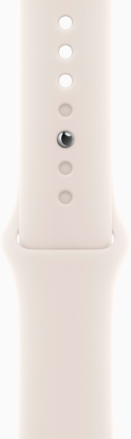 Смарт-годинник Apple Watch Series 10 GPS + Cellular 46mm Gold Titanium Case with Starlight Sport Band - M/L (MWYY3QH/A) - зображення 3
