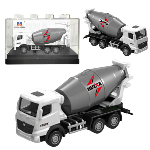 Бетономішалка Lean Toys Huina металева 1:80 Біла (22734) (5905991050834) - зображення 2