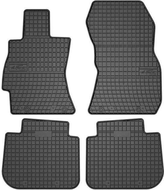 Dywaniki samochodowe Frogum Basic El Toro do Subaru Forester III 2008–2013 / Subaru Legacy IV 2003–2009 / Subaru Impreza III 2007–2013 Czarne 4 szt (5907377541356) - obraz 1