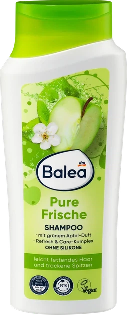 Шампунь Balea Shampoo Pure Frische для жирных волос 300 ml - Фото 1 Шампунь Balea Shampoo Pure Frische для жирных волос 300 ml - изображение 1