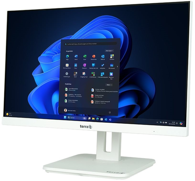 Monoblok Terra All-In-One-PC 2410HA GreenLine (1000038) White - obraz 3