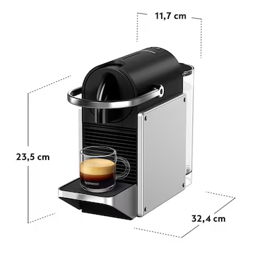 Капсульная кофеварка Nespresso Pixie Silver Electric Aluminium - Фото 5 Капсульная кофеварка Nespresso Pixie Silver Electric Aluminium - изображение 5