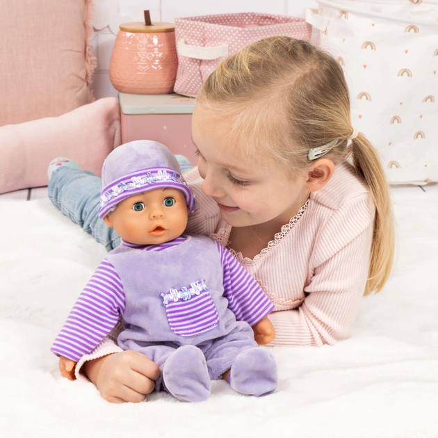 Лялька Bayer Design First Words Baby Lila 38 см (93826AF) (4003336419580) - зображення 2