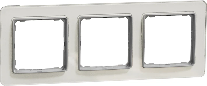 Рамка 3-постова Schneider Electric Sedna Design Штучне Біле скло SDD360803 - Фото 1 Рамка 3-постова Schneider Electric Sedna Design Штучне Біле скло SDD360803 - изображение 1
