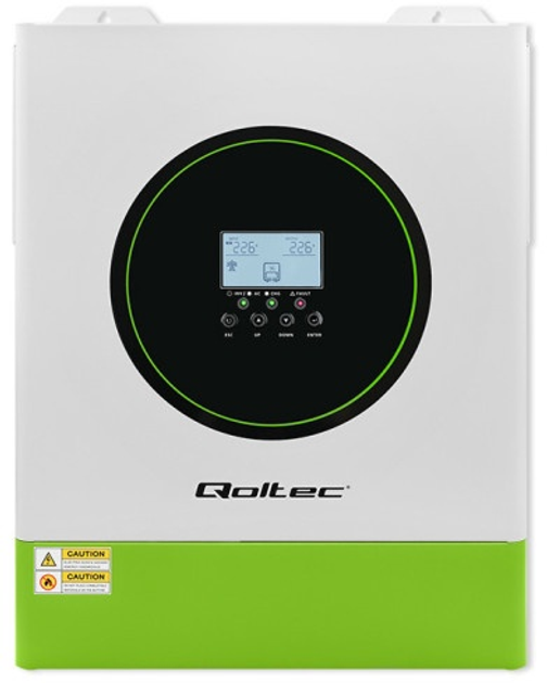Hybrydowy inwerter Qoltec 11 kW 160A 48V MPPT BMS Sinus Wi-Fi option (5901878538624) - obraz 1