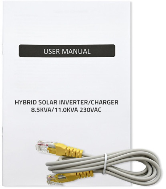 Hybrydowy inwerter Qoltec 11 kW 160A 48V MPPT BMS Sinus Wi-Fi option (5901878538624) - obraz 4