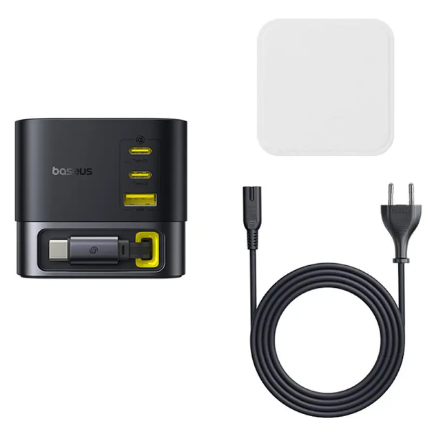 Зарядное устройство с быстрой зарядкой BASEUS Super GaN Desktop Charger Type-C 100W Черный (P10164001123-00) - Фото 1 Зарядное устройство с быстрой зарядкой BASEUS Super GaN Desktop Charger Type-C 100W Черный (P10164001123-00) - изображение 1