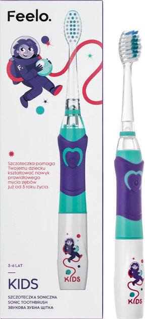 Szczoteczka soniczna dla dzieci 3-6 lat Feelo Kids - obraz 5