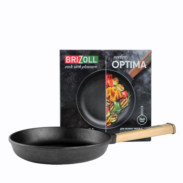 Чугунная сковорода Optimа 240 х 40 мм (4-13-O2440-P) - изображение 2